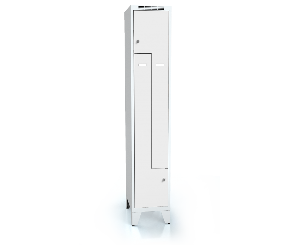 Kleiderschränke mit doppelwandige Tür in Z ALDUR 1 mit Füße 1920 x 350 x 500